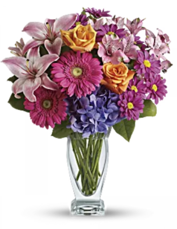 Mixed Flowers Vase 
