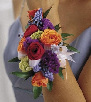 Mixed Flowers Wrist Corsage