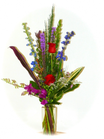Mixed Garden Bouquet Vase