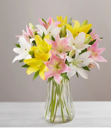 Mixed Lily Vase