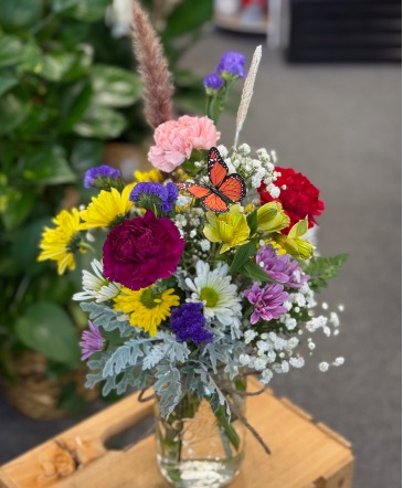 Mixed Mason Jar Arrangement in Elizabeth City, NC | Albemarle Floral Mixed Mason Jar Arrangement in Elizabeth City, NC | Albemarle Floral
