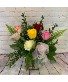 Mixed Rose Garden Vase Arrangement