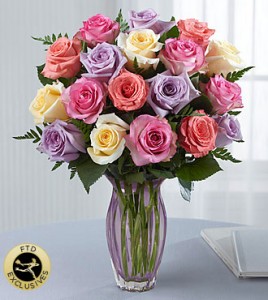 Mixed Roses in a vase