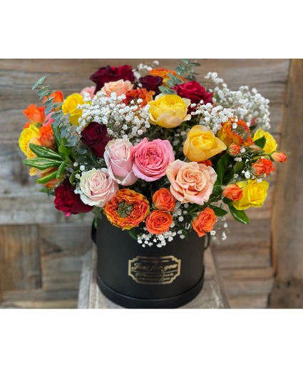 Mixed Roses Box  Arrangement