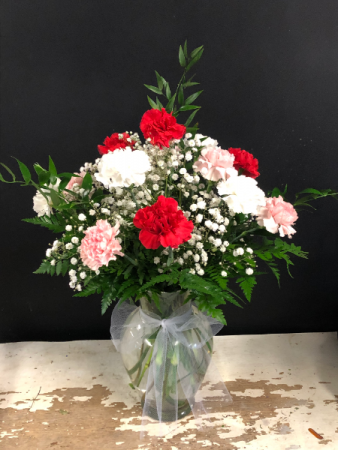 Mixed Valentines Day Carnations