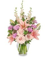 SA 14-Mixed vase arrangement Flowers and colors may vary