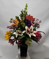 Mixed w/ Square Vase 