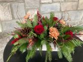 Warm Winter Christmas Flower Arrangement