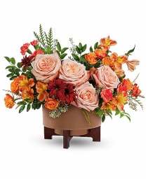 Modern Copper Centerpiece 