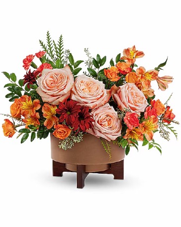 Modern Copper Centerpiece  in Potomac, MD | Oaxaca Florist