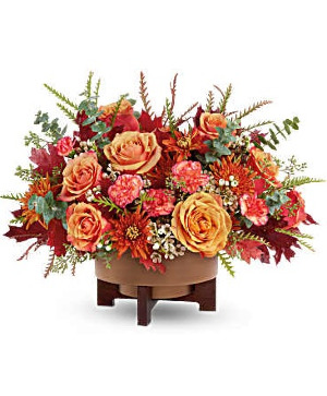 Modern Copper Centerpiece