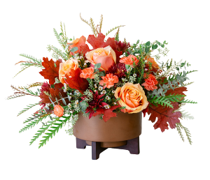 Modern Copper Centerpiece Fall Centerpiece