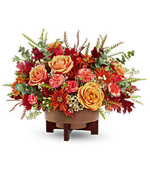 Modern Copper Centerpiece DX Fall, Thanksgiving 