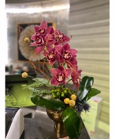 Modern Cymbidium Orchid Petals Contemporary design by PTTM 