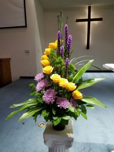 Church Altar Arrangement — Brenham Foundry & Floral Company