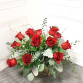 Modern Dozen Roses Bouquet