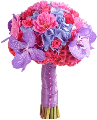 MODERN EXOTIC JEWELED BRIDAL BOUQUET