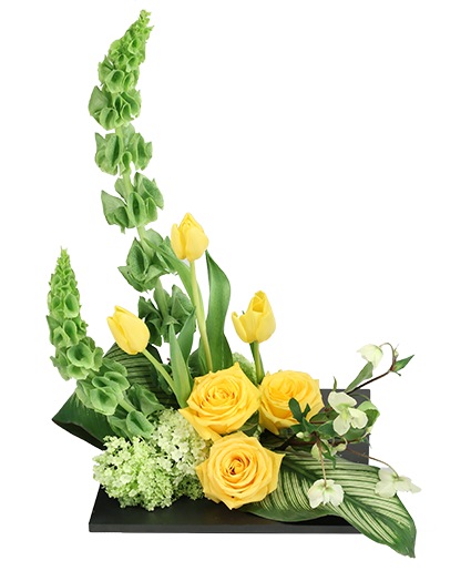Modern Lemon & Sage Floral Design 