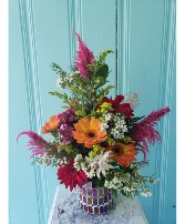 MODERN MOSAIC FLOWER ARRANGEMENT