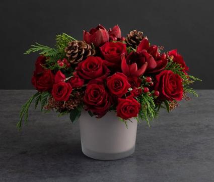 Modern Red Velvet Bouquet Christmas