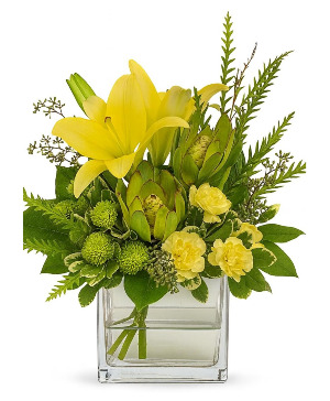 Modern Sunshine Vase arrangement
