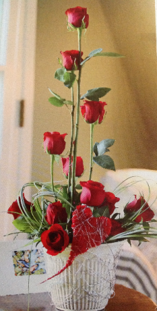 Modern Valentine Dozen Roses
