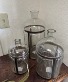 Molden Glass Jars with Medal Accents $70.00 Large $60.00 Medium $50.00 Small