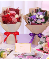 MOM & DAUGHTER V-DAY GIFT Wrapped Bouquets - Valentine's Day Special