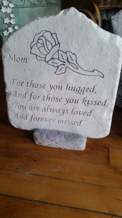 Mom Memory Stone cement plaque