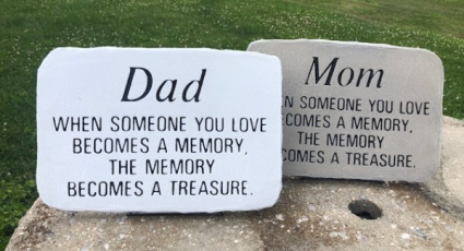 mom or dad sympathy stone  