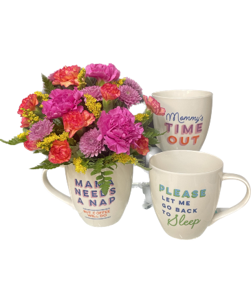 Mommin' Ain't Easy Mug Arrangement in Moses Lake, WA | FLORAL OCCASIONS
