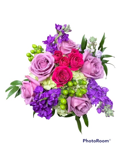 Periwinkle Charm Bouquet- Fresh Cut Flowers 