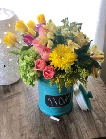 Mom’s Canister Arrangement