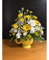Mom's Day Smiles Mug of fresh flowers