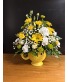 Mom's Day Smiles Mug of fresh flowers