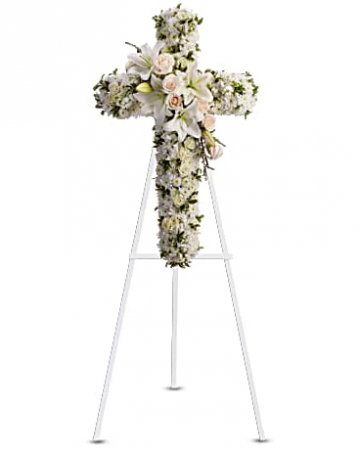Mom's Divine Light Cross Exclusively at Mom & Pops in Ventura, CA | Mom And Pop Flower Shop