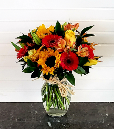 Mom's Fall Arrangement #2 EXCLUSIVELY AT MOM & POPS in Oxnard, CA | Mom and Pop Flower Shop