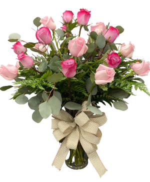 Moms Favorite 24 rose Vase Arrangement