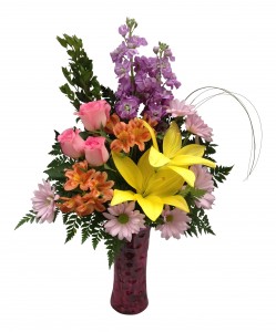 Mom's Fragrant Blooms Vase Arrangement in Seguin, TX - DIETZ FLOWER ...
