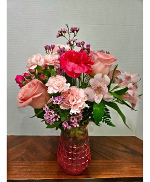 Mom's Pink Ombre Vase 