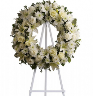 MOM'S SERENITY WREATH Exclusively at Mom & Pops in Oxnard, CA | Mom and Pop Flower Shop MOM'S SERENITY WREATH Exclusively at Mom & Pops in Oxnard, CA | Mom and Pop Flower Shop