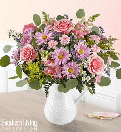 Your Special Day Bouquet In White Pitcher, style may vary