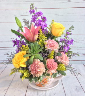 Mom's Tea Cup Garden 