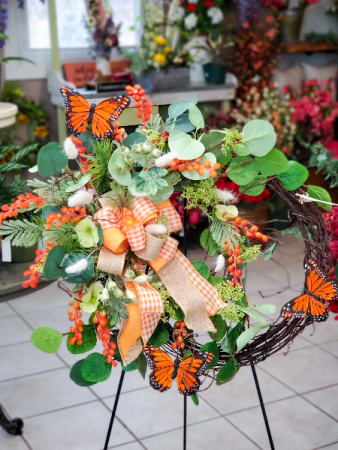 Monarch Silk Wreath  