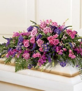 Monet Casket Spray in Mechanicsburg, PA | Garden Bouquet Monet Casket Spray in Mechanicsburg, PA | Garden Bouquet