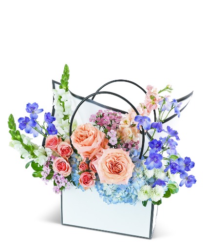 Monet Garden Tote Flower Arrangement