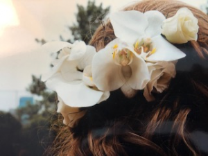monika hair flower bridal flowers