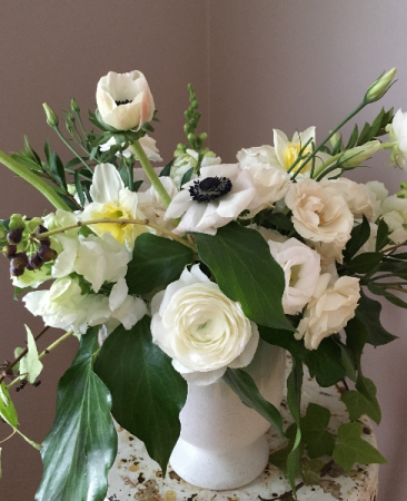 Monochrome Compote Arrangement