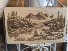 Montana Scene Wood Engraving 
