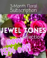 Monthly Floral Subscription - Jewel Hand-Tied Bouquet
